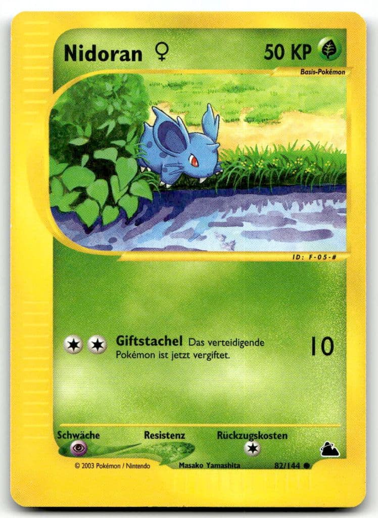 Nidoran♀ 82/144 Skyridge trading card