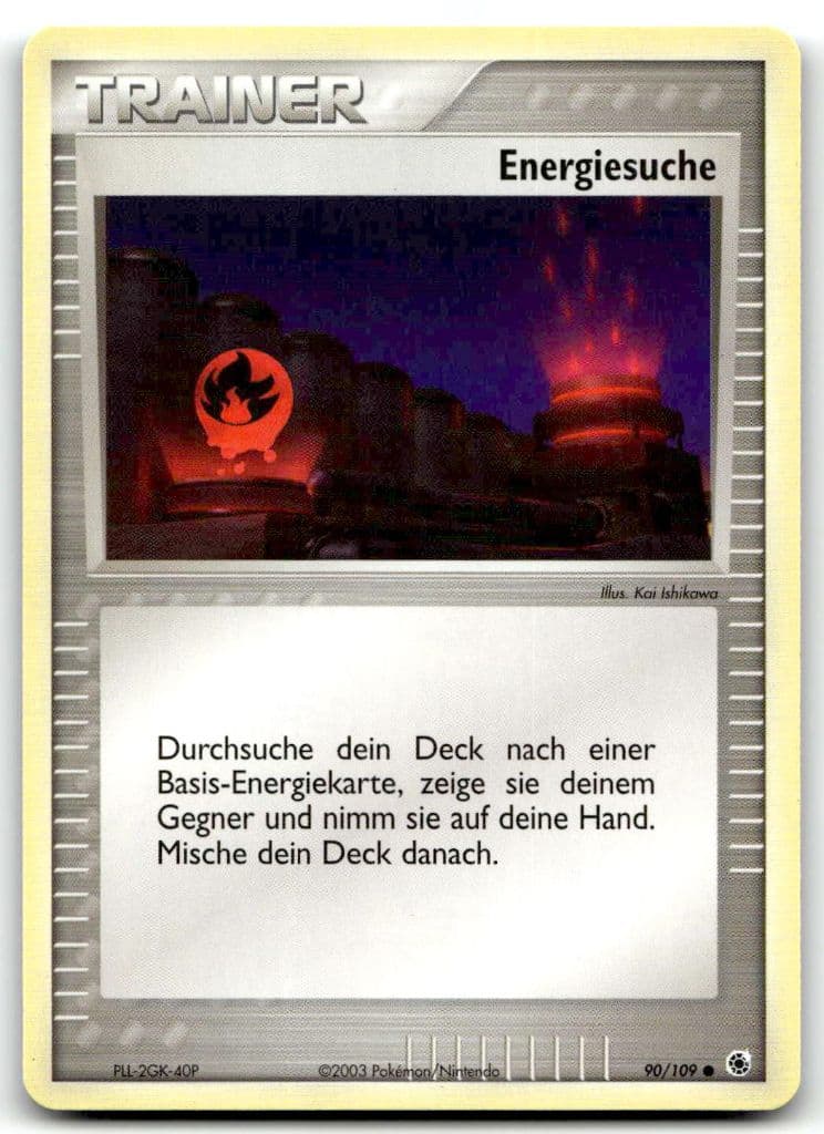 Energiesuche 90/109 EX Rubin & Saphir trading card