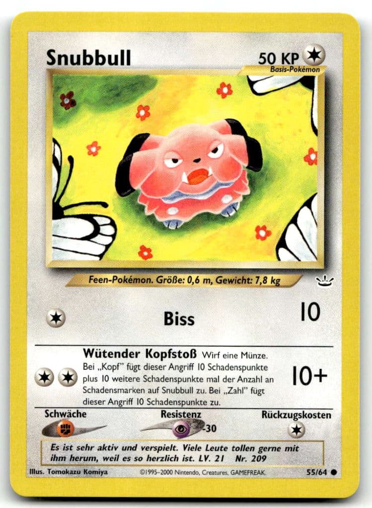 Snubbull 55/64 Neo Revelation trading card