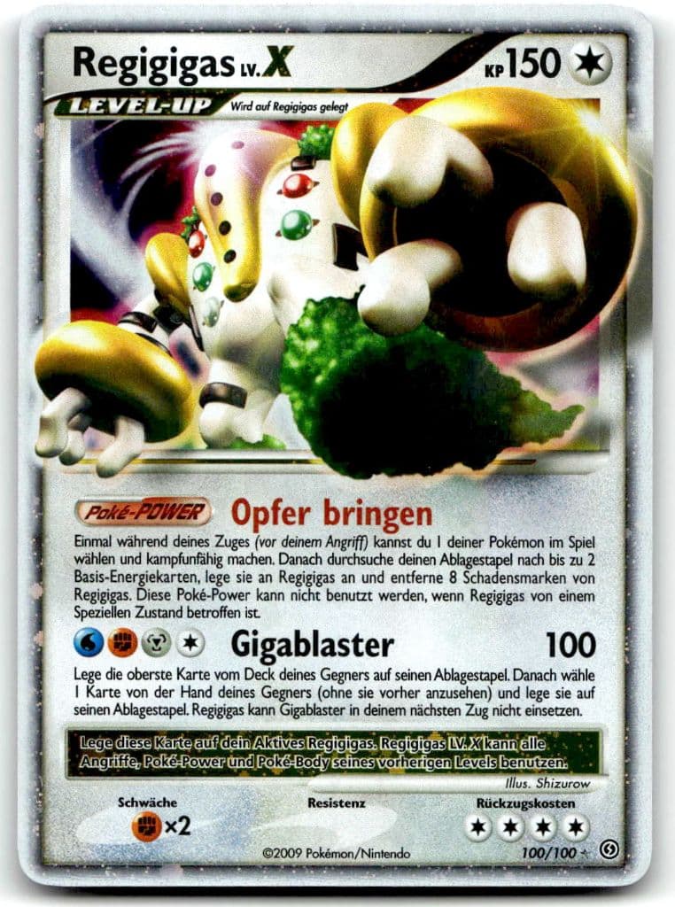 Regigigas LV.X 100/100 Aufstieg der Rivalen trading card