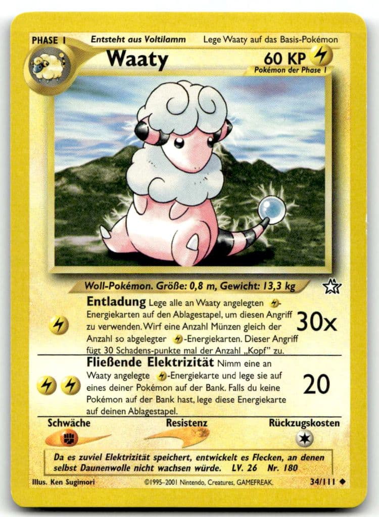 Waaty 34/111 Neo Genesis trading card