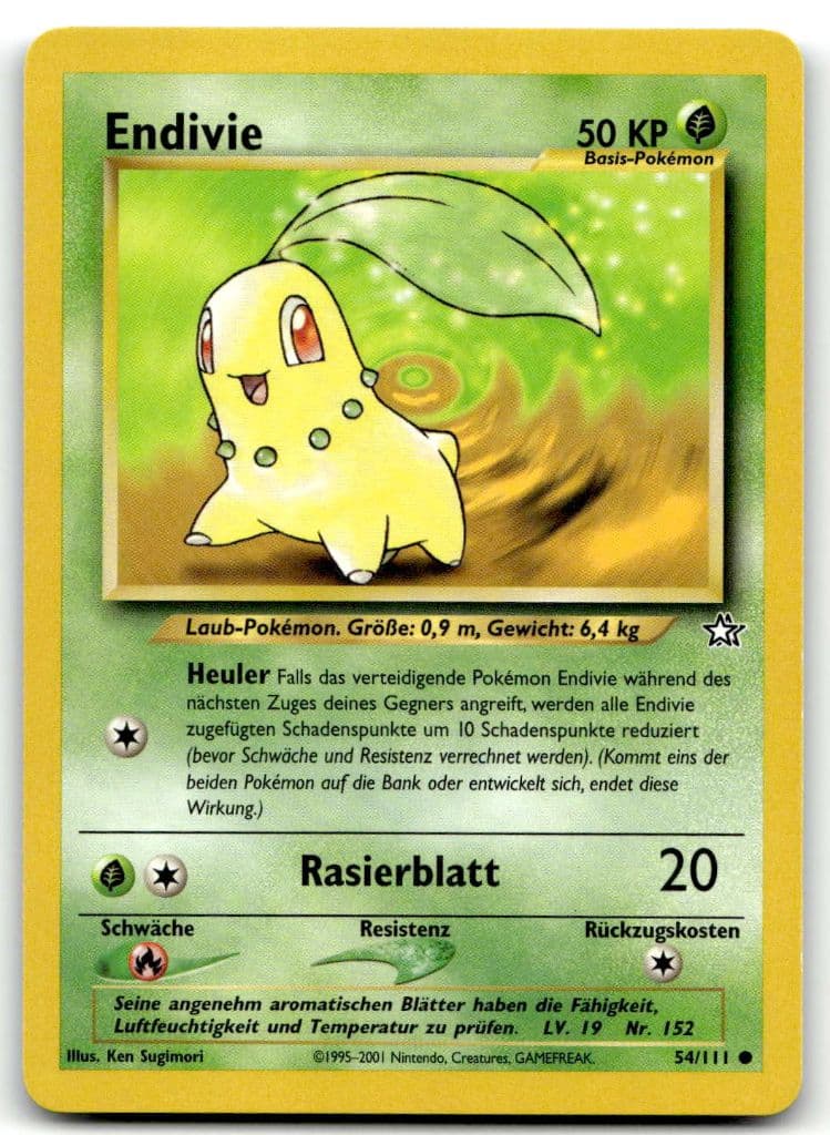 Endivie 54/111 Neo Genesis trading card