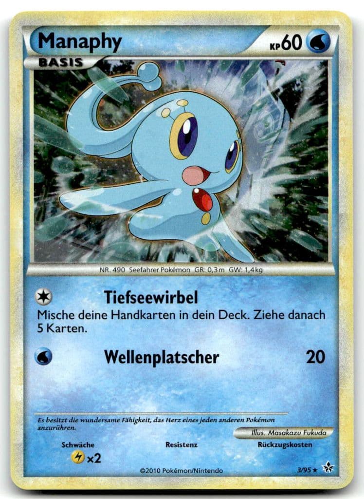 Manaphy 3/95 HS—Entfesselt trading card