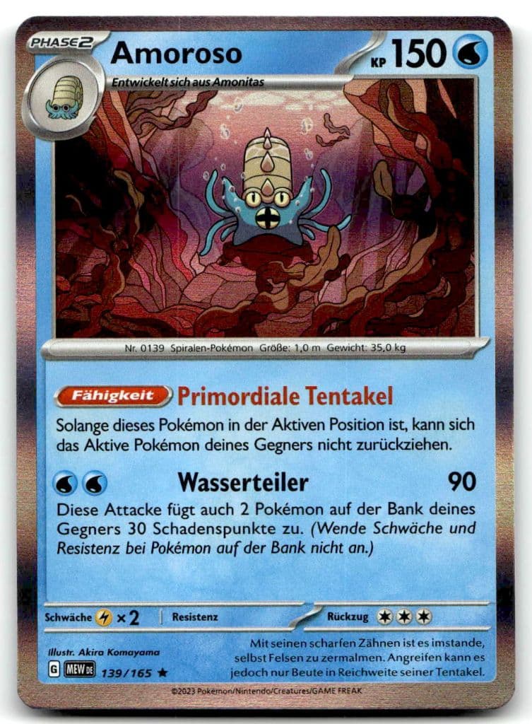 Amoroso 139/165 Karmesin & Purpur – 151 trading card