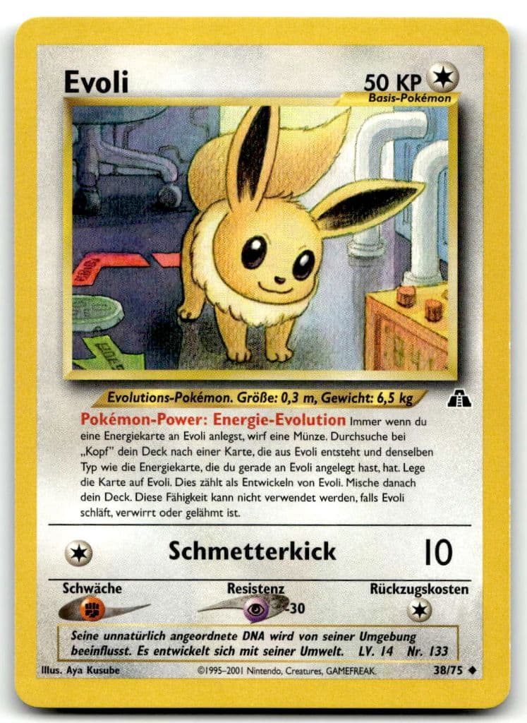 Evoli 38/75 Neo Entdeckung trading card