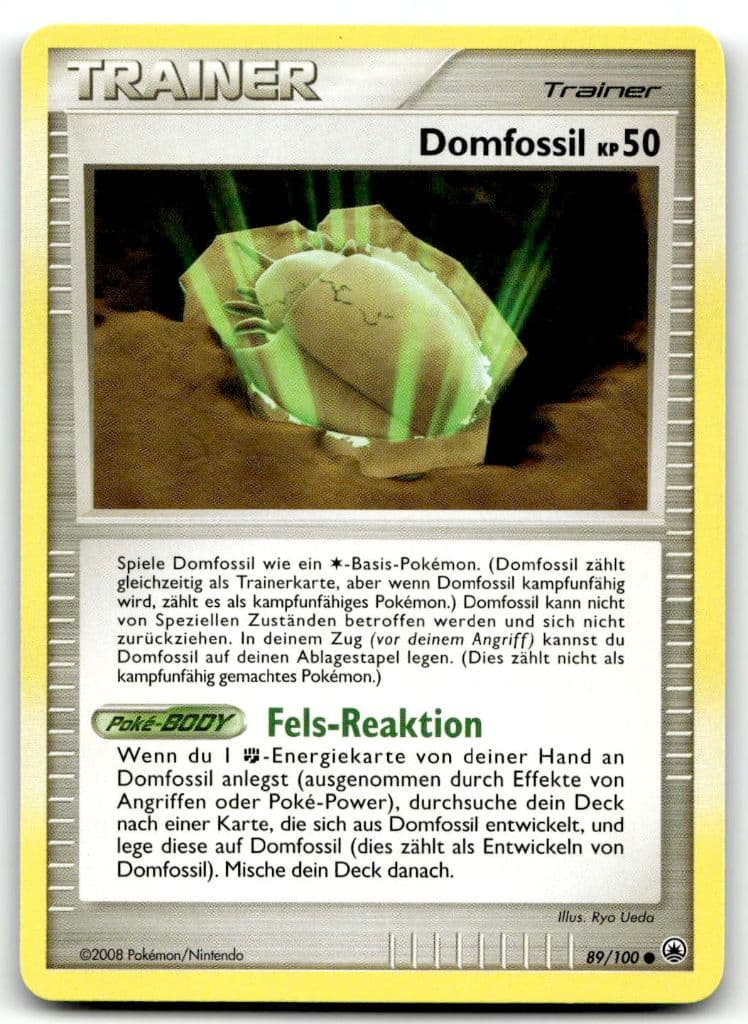 Domfossil 89/100 Sturmtief trading card