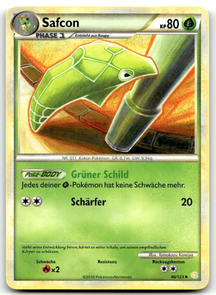 Safcon 46/123 HeartGold & SoulSilver trading card