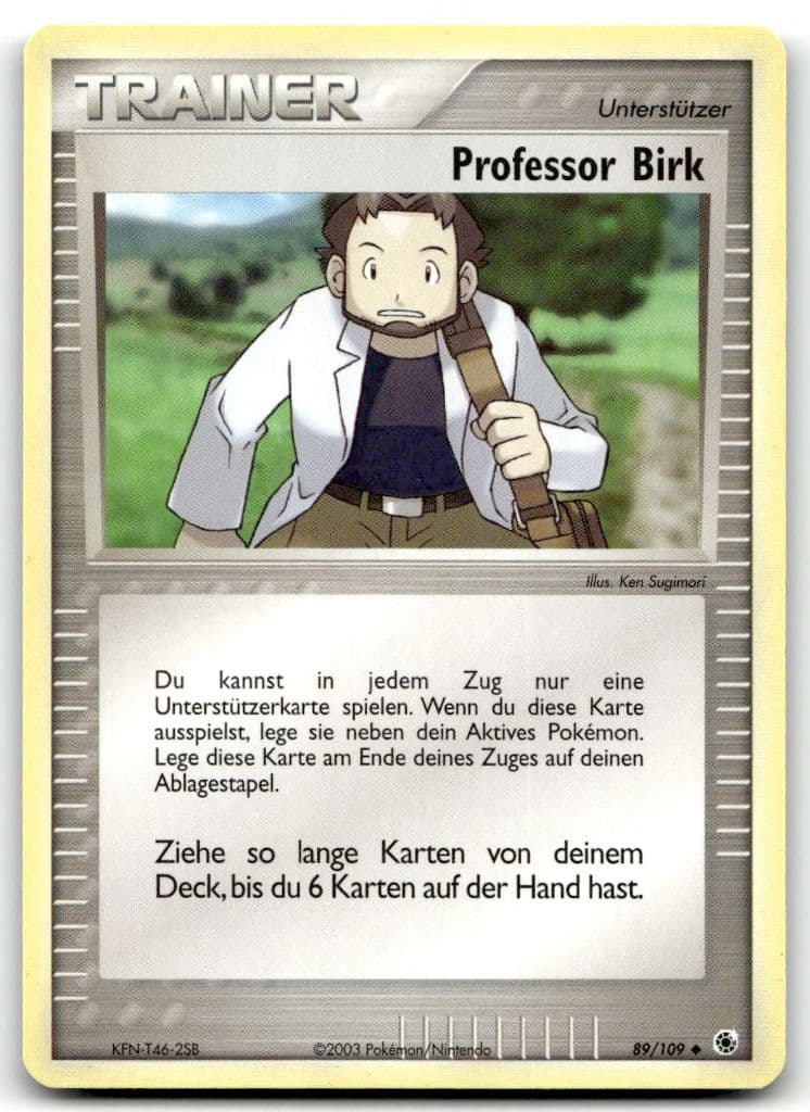 Professor Birk 89/109 EX Rubin & Saphir trading card