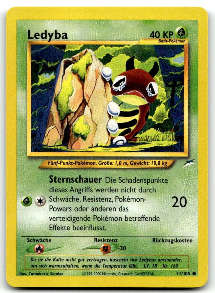 Ledyba 7/105 Neo Destiny trading card