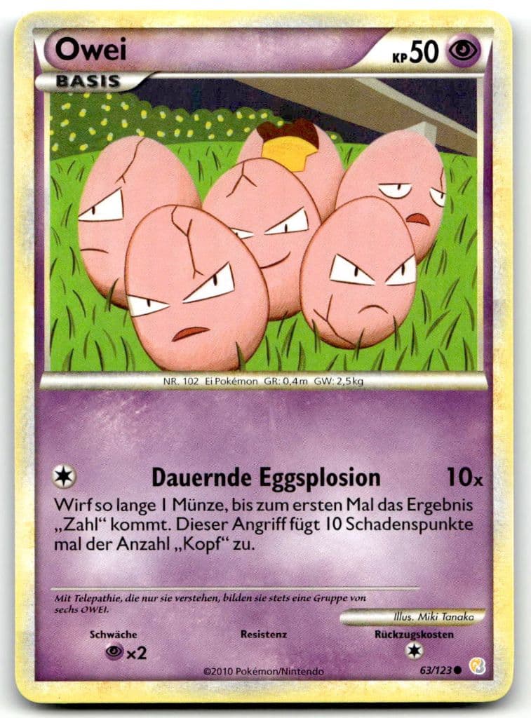 Owei 63/123 HeartGold & SoulSilver trading card