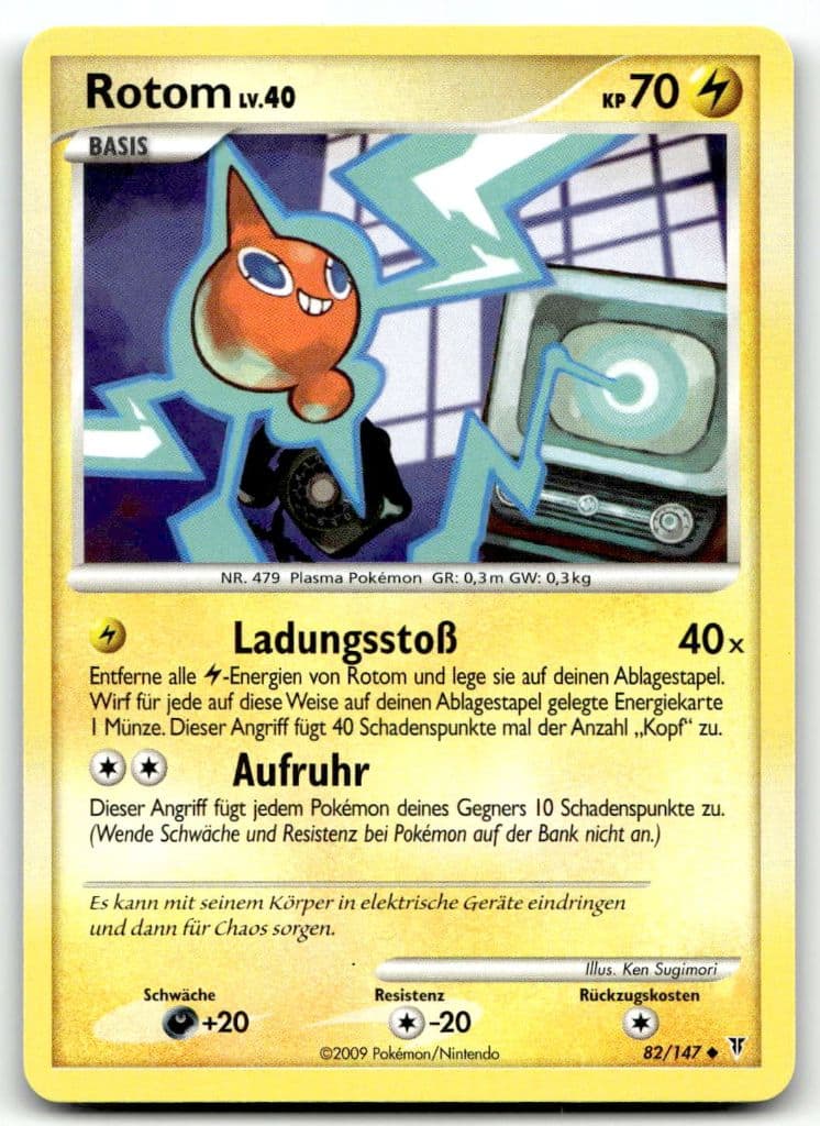 Rotom 82/147 Aufstieg der Rivalen trading card