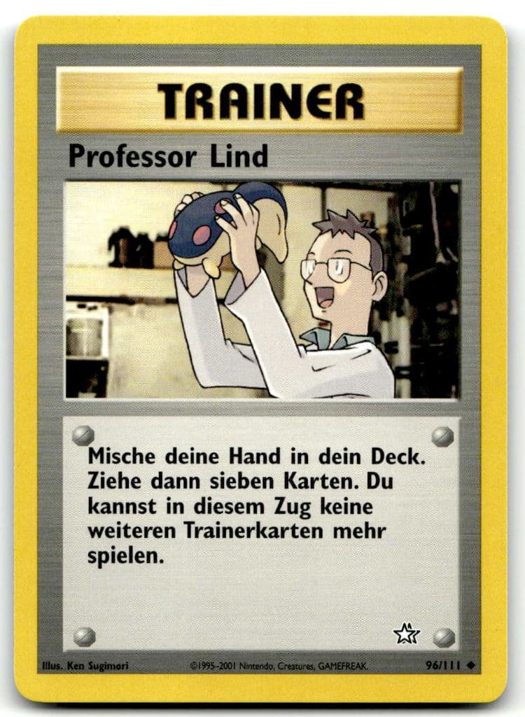 Professor Lind 96/111 Neo Genesis trading card