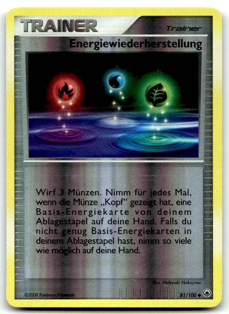 Energiewiederherstellung 81/100 Stormfront trading card