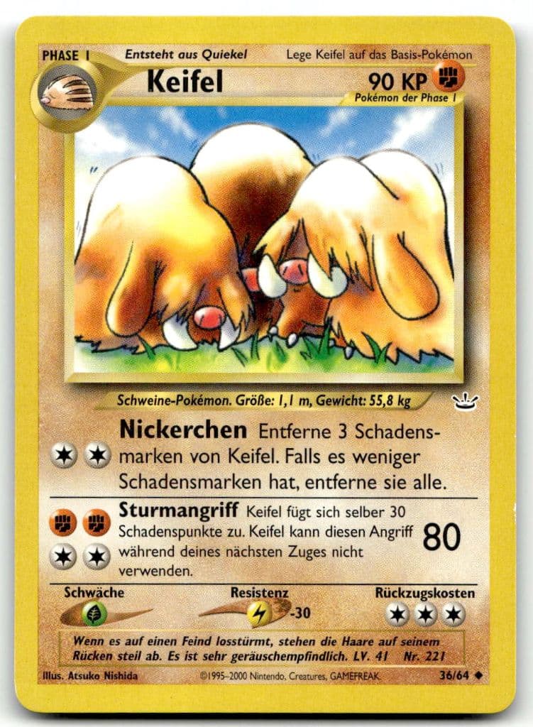 Keifel 36/64 Neo Revelation trading card