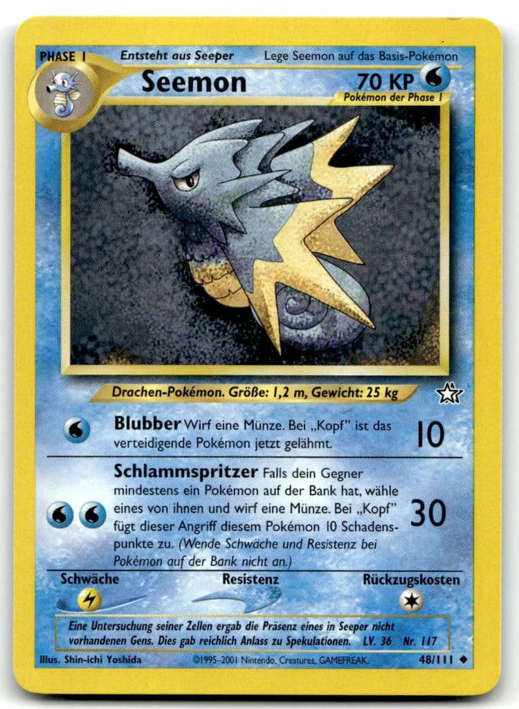 Seemon 48/111 Neo Genesis trading card