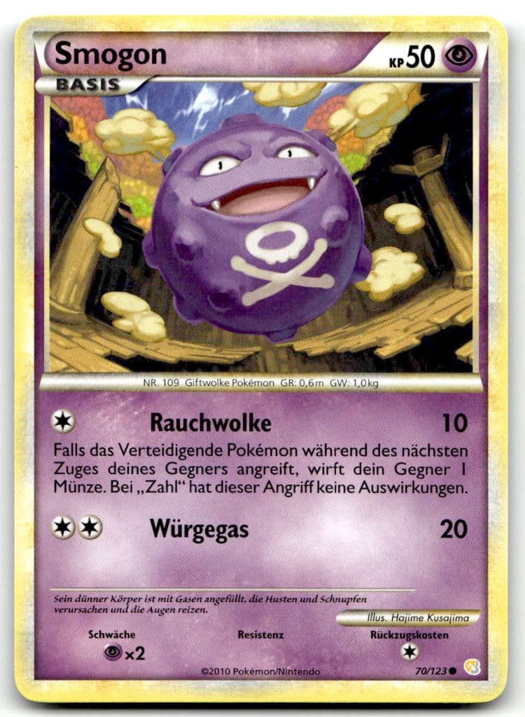 Smogon 70/123 HeartGold & SoulSilver trading card