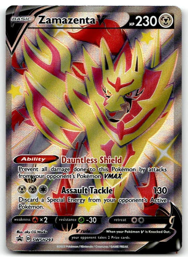 Zamazenta V SWSH293 SWSH Black Star Promos trading card