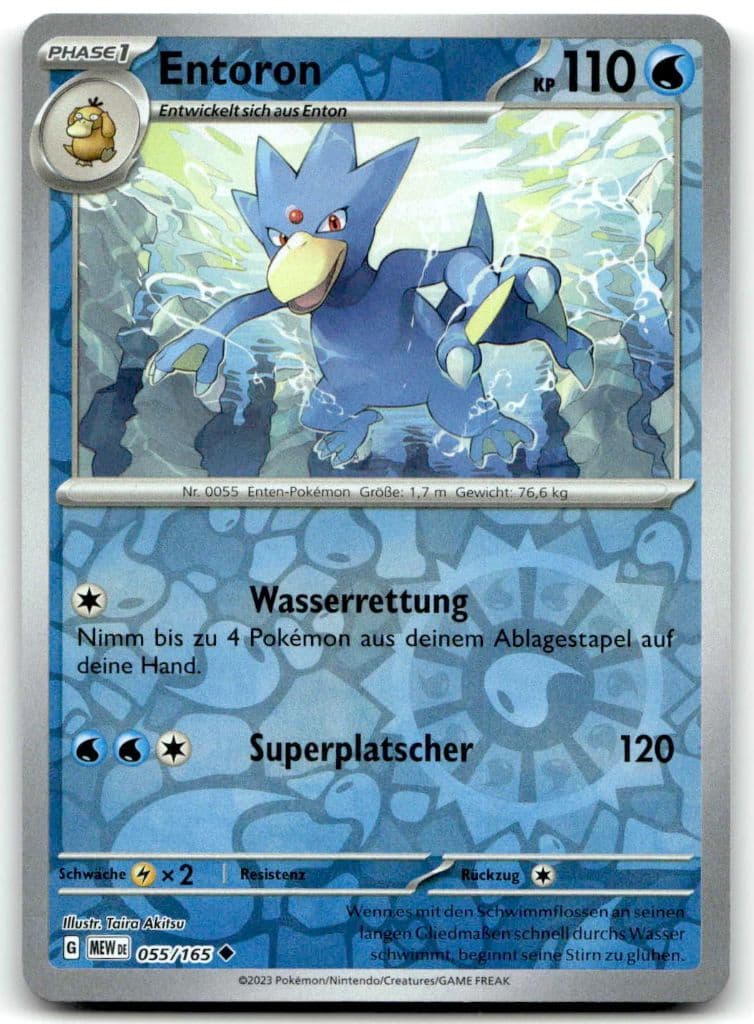 Entoron 055/165 Karmesin & Purpur – 151 trading card