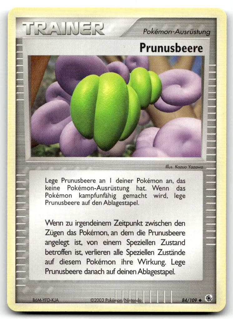 Prunusbeere 84/109 EX Rubin & Saphir trading card