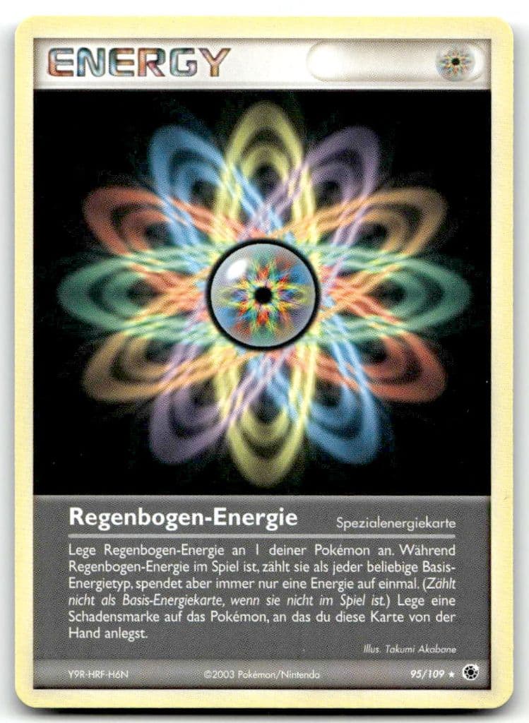 Regenbogen-Energie 95/109 EX Rubin & Saphir trading card