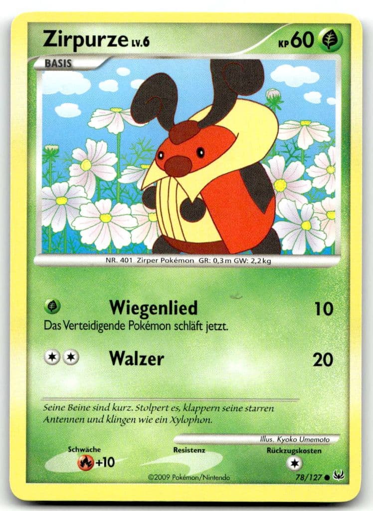 Zirpurze 78/127 Platin trading card