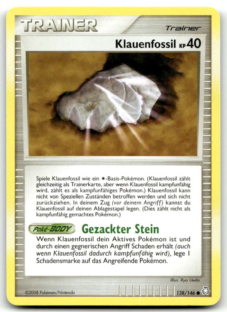 Klauenfossil 138/146 Legenden erwachen trading card