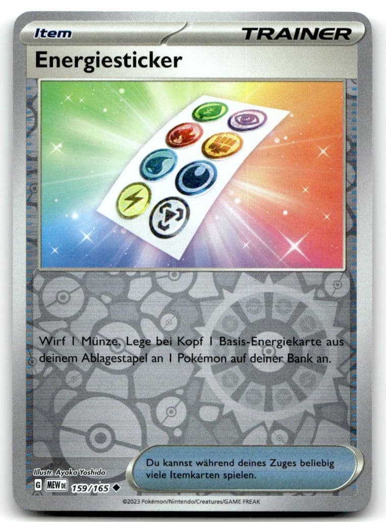 Energiesticker 159/165 Karmesin & Purpur—151 trading card