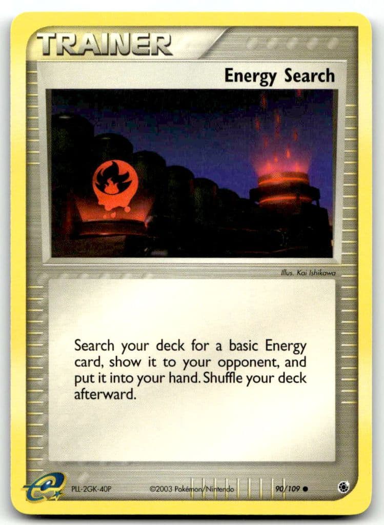 Energy Search 90/109 EX Ruby & Sapphire trading card