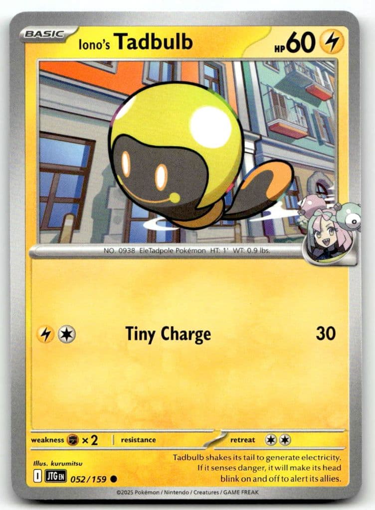 Iono's Tadbulb 052/159 Journey Together trading card