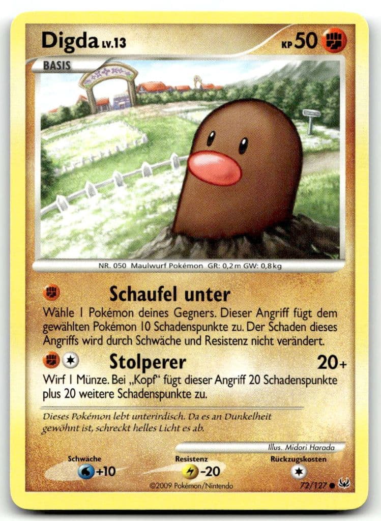 Digda 72/127 Platinum trading card