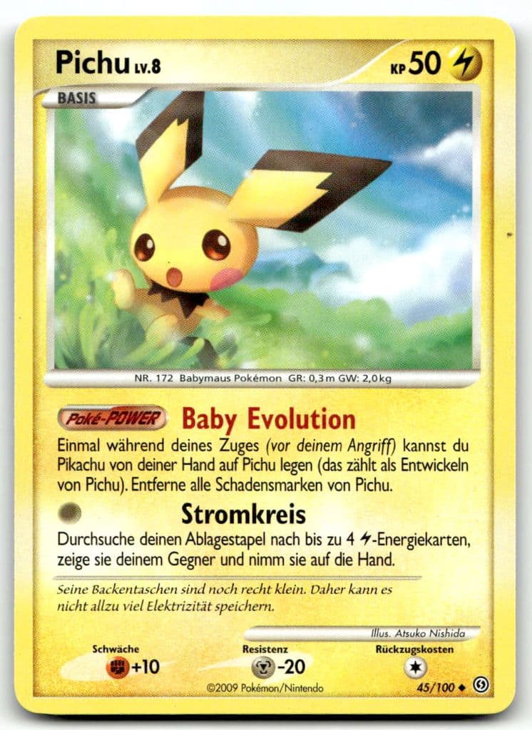 Pichu 45/100 Aufstieg der Rivalen trading card