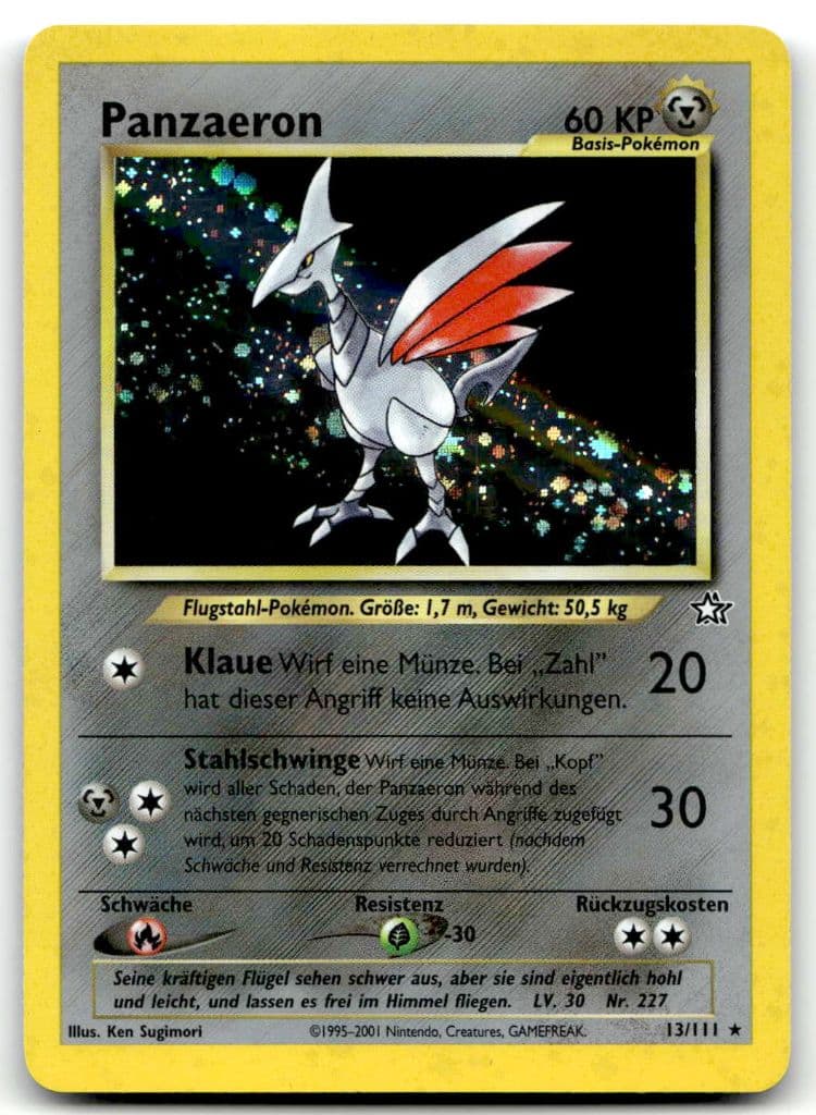 Panzaeron 13/111 Neo Revelation trading card