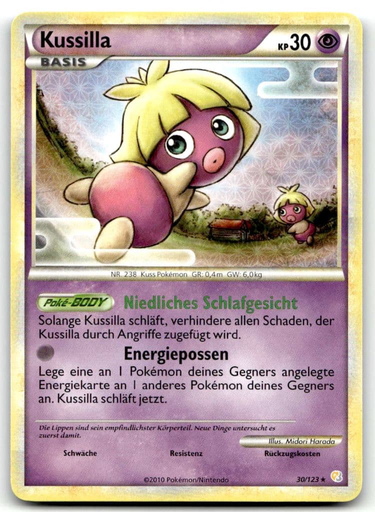Kussilla 30/123 HeartGold & SoulSilver trading card