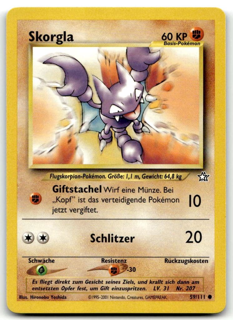 Skorgla 59/111 Neo Genesis trading card