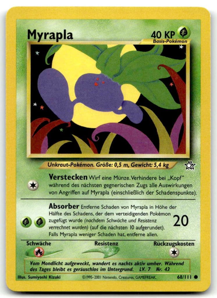 Myrapla 68/111 Neo Genesis trading card