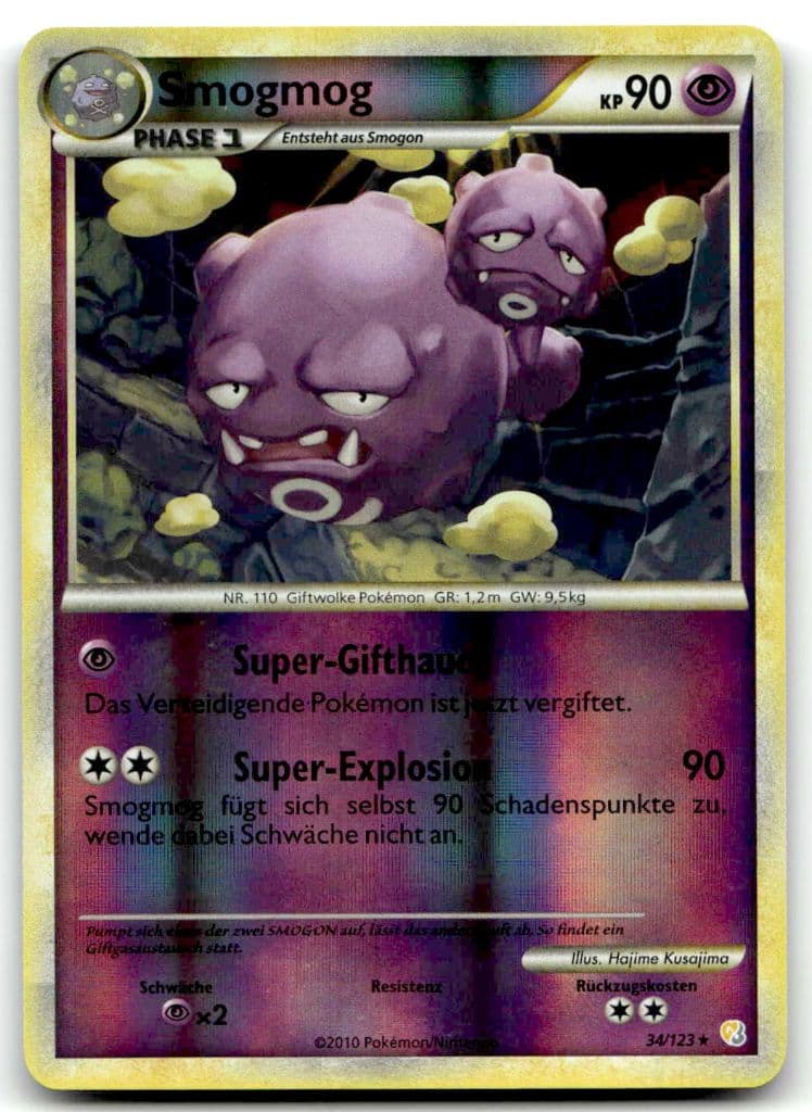 Smogmog 34/123 HeartGold & Seelensilber trading card