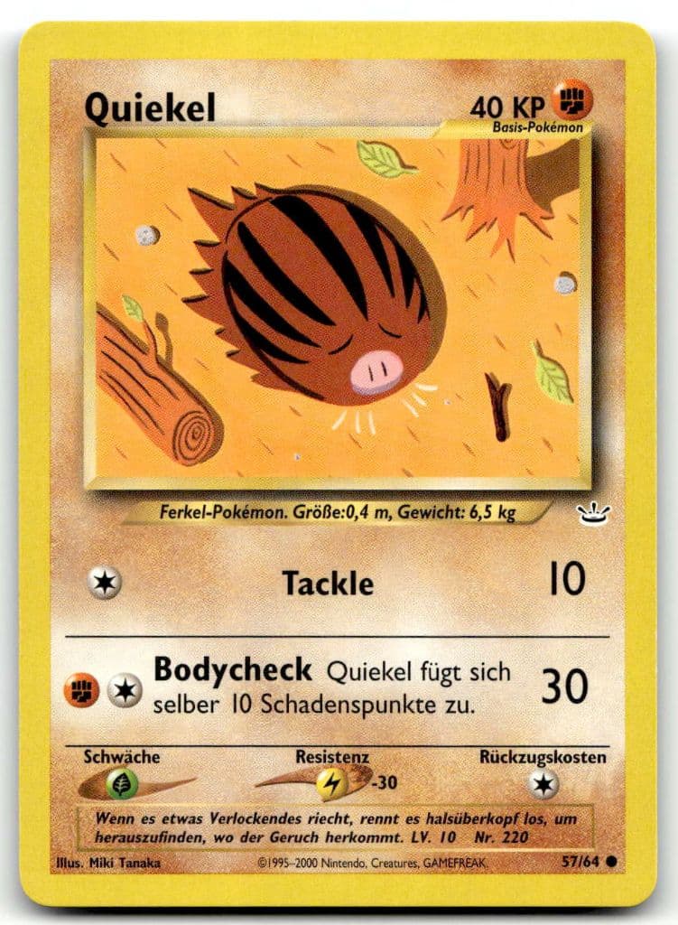 Quiekel 57/64 Neo Revelation trading card