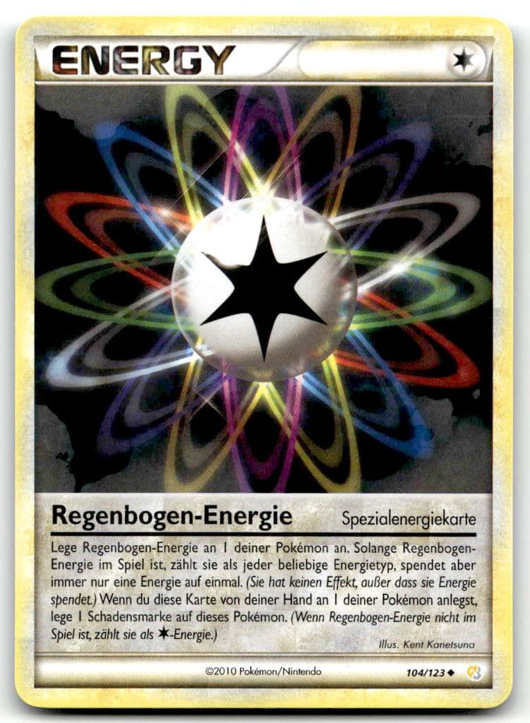 Regenbogen-Energie 104/123 HeartGold & SoulSilver trading card