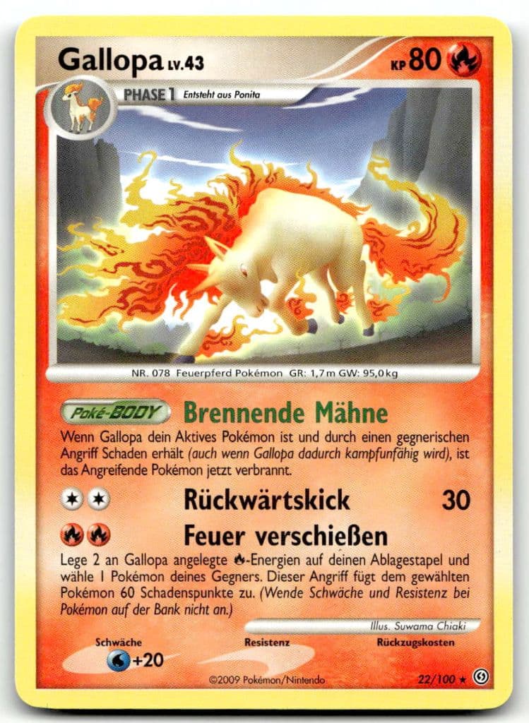 Gallopa 22/100 Aufstieg der Rivalen trading card