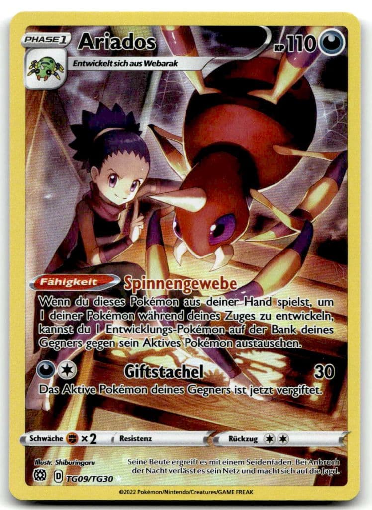 Ariados TG09/TG30 Astralglanz trading card
