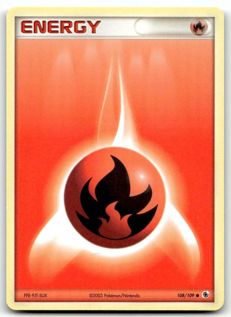 Fire Energy 108/109 EX Ruby & Sapphire trading card