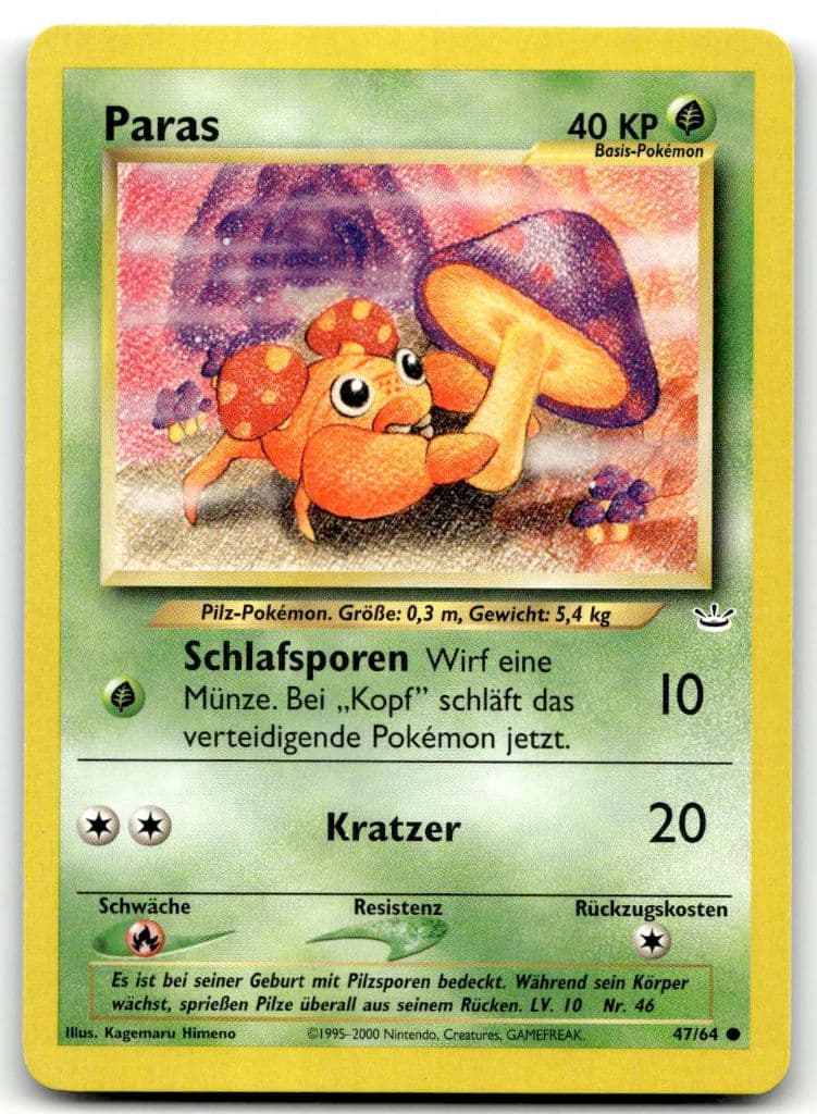 Paras 47/64 Dschungel trading card