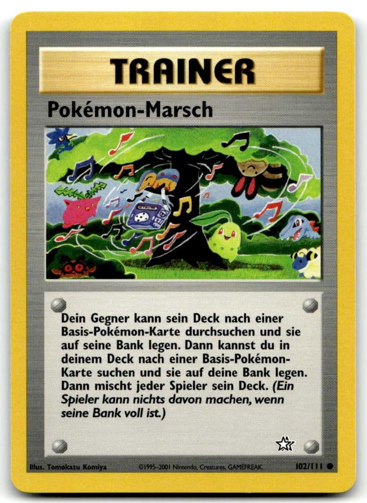 Pokémon-Marsch 102/111 Neo Genesis trading card