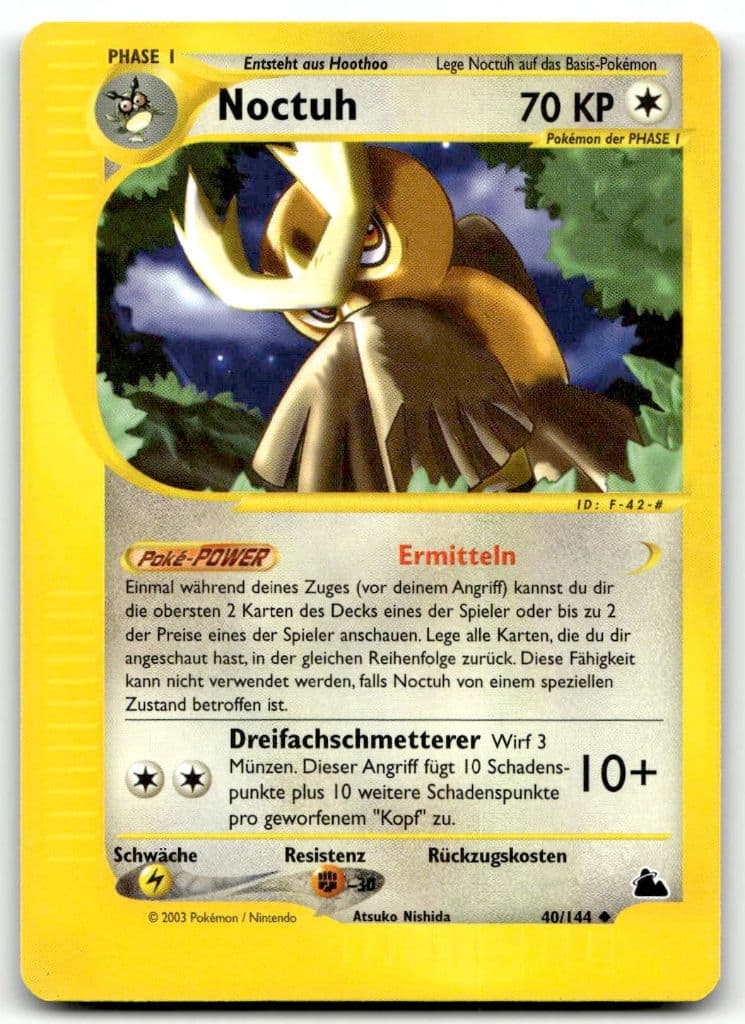 Noctuh 40/144 Skyridge trading card