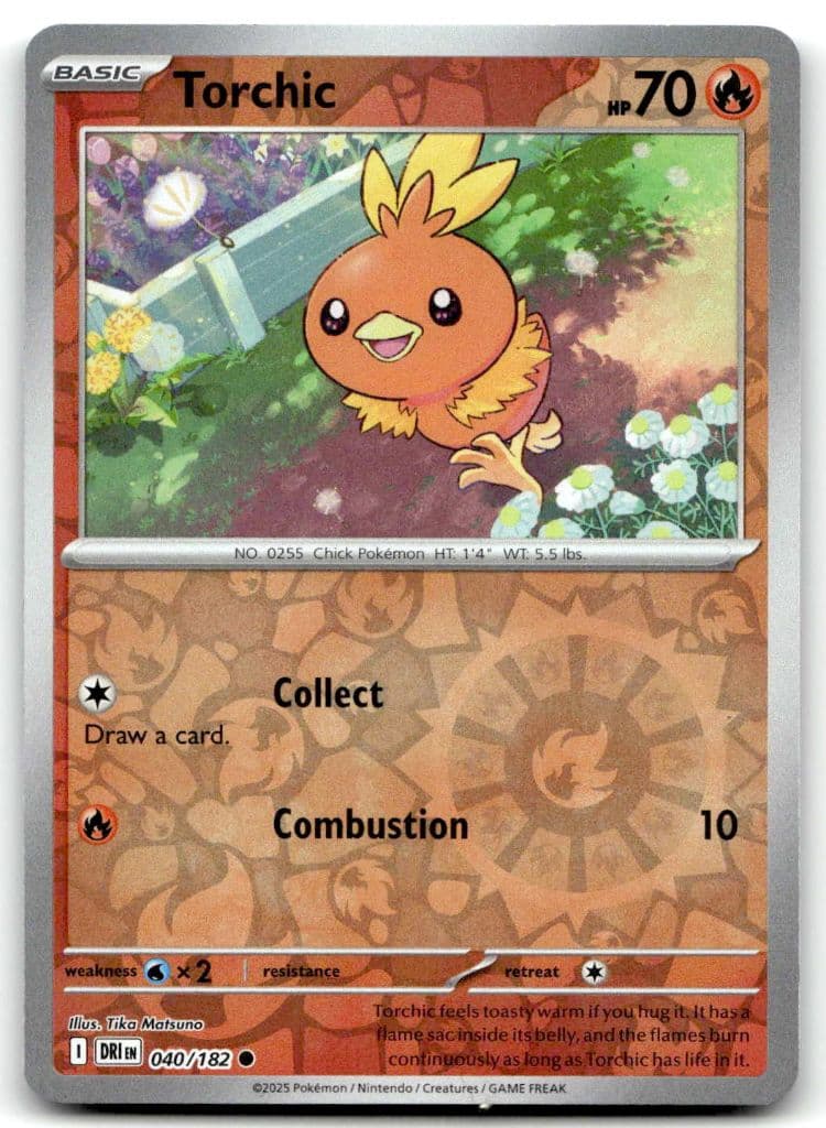 Torchic 040/182 Destined Rivals trading card