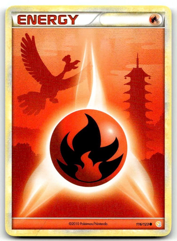 Fire Energy 116/123 HeartGold & SoulSilver trading card