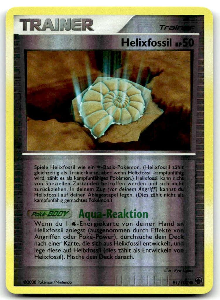 Helixfossil 91/100 Sturmtief (Stormfront) trading card
