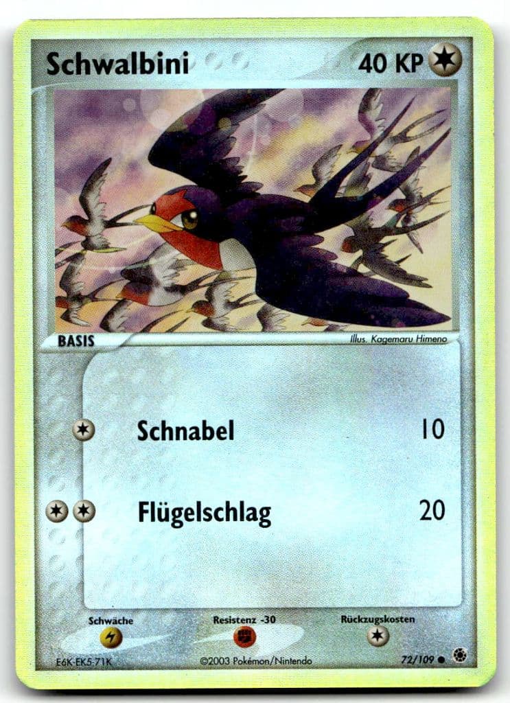 Schwalbini 72/109 EX Rubin & Saphir trading card