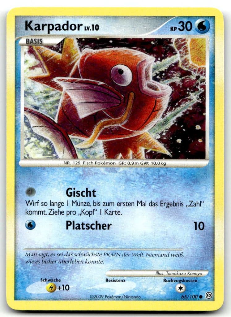 Karpador 65/100 Aufstieg der Rivalen trading card