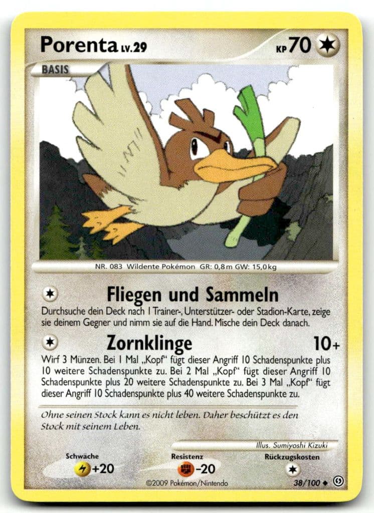 Porenta 38/100 Aufstieg der Rivalen trading card